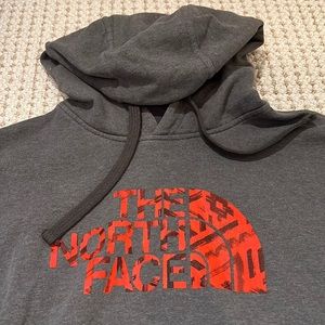 The North Face Grey gray hoodie size Large